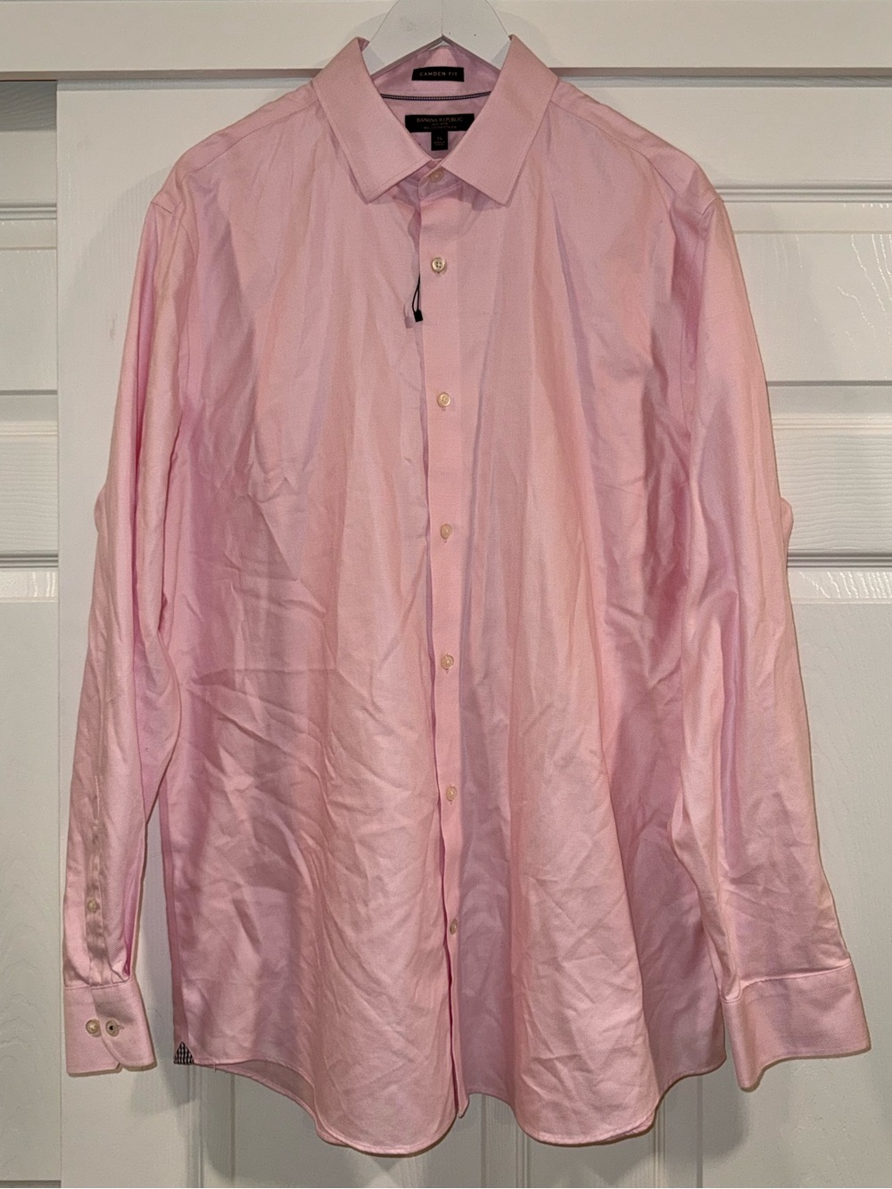 Banana Republic Men’s Light Pink Camden Fit 100% Cotton Dress Shirt